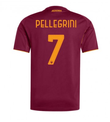 AS Roma Lorenzo Pellegrini #7 Hjemmebanetrøje 2025-26 Kort ærmer AS Roma Lorenzo Pellegrini #7 Hjemmebanetrøje 2025-26 Kort ærmer